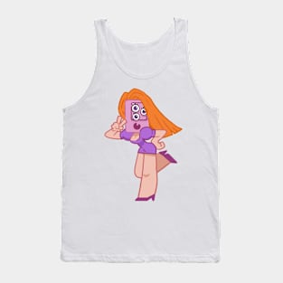 Handphone mask girl Tank Top